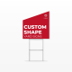 Custom Shape Yard Signs