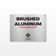 Brushed Aluminum Signs